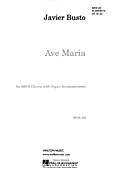 Ave Maria SATB choral sheet music cover Thumbnail